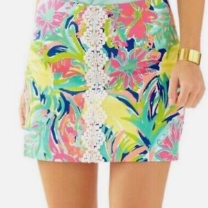 Lilly Pulitzer Casa Banana Print Skort EUC